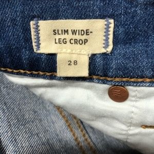Madewell Slim Wide Leg Crop